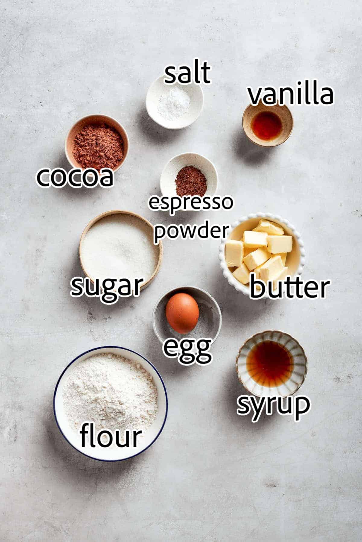 ingredients needed for espresso cookies