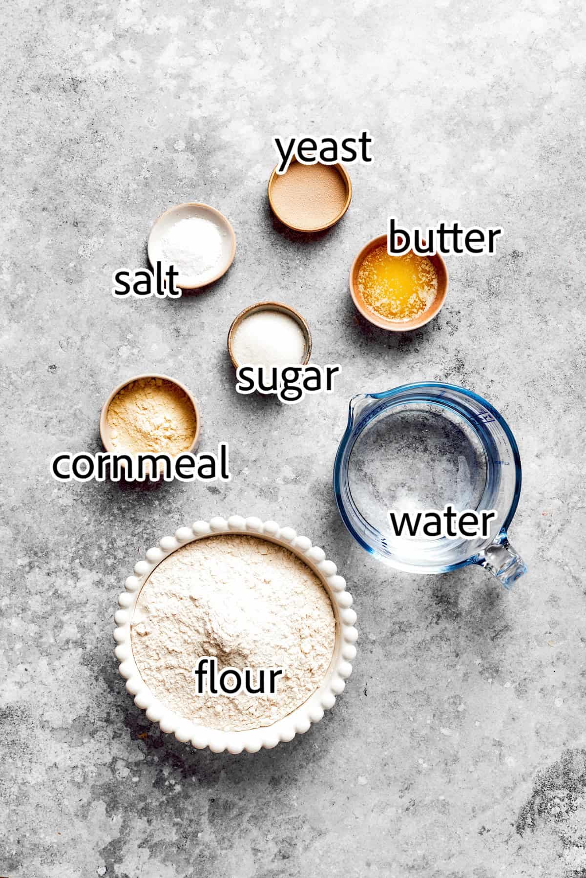 This homemade English Muffin Bread is incredibly easy, with no kneading required, and it will make your morning toast extra delicious! ingredients needed for english muffin bread