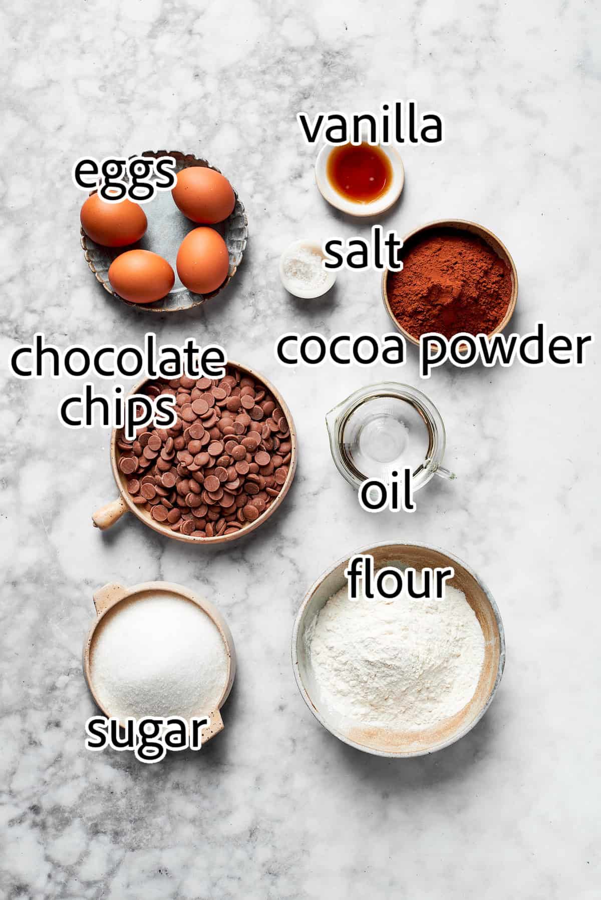 These fudgy brownies are a cinch to make with everyday pantry ingredients and the intensely fudgy texture and chocolate flavor is awesome! ingredients needed for fudgy brownies
