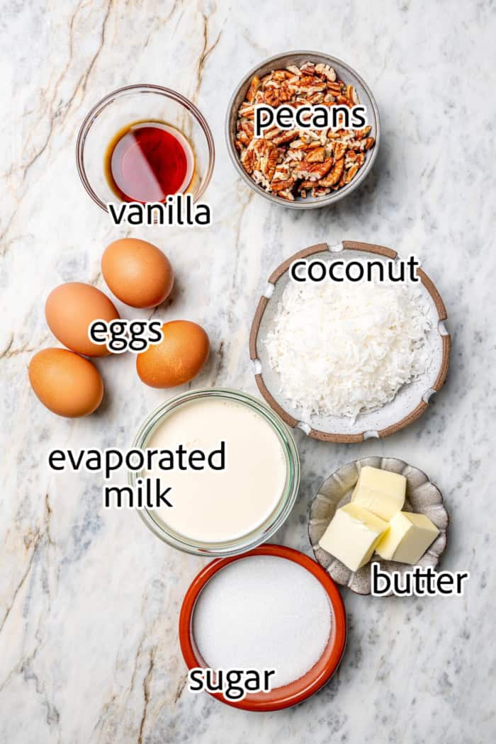 ingredients needed for german chocolate cake