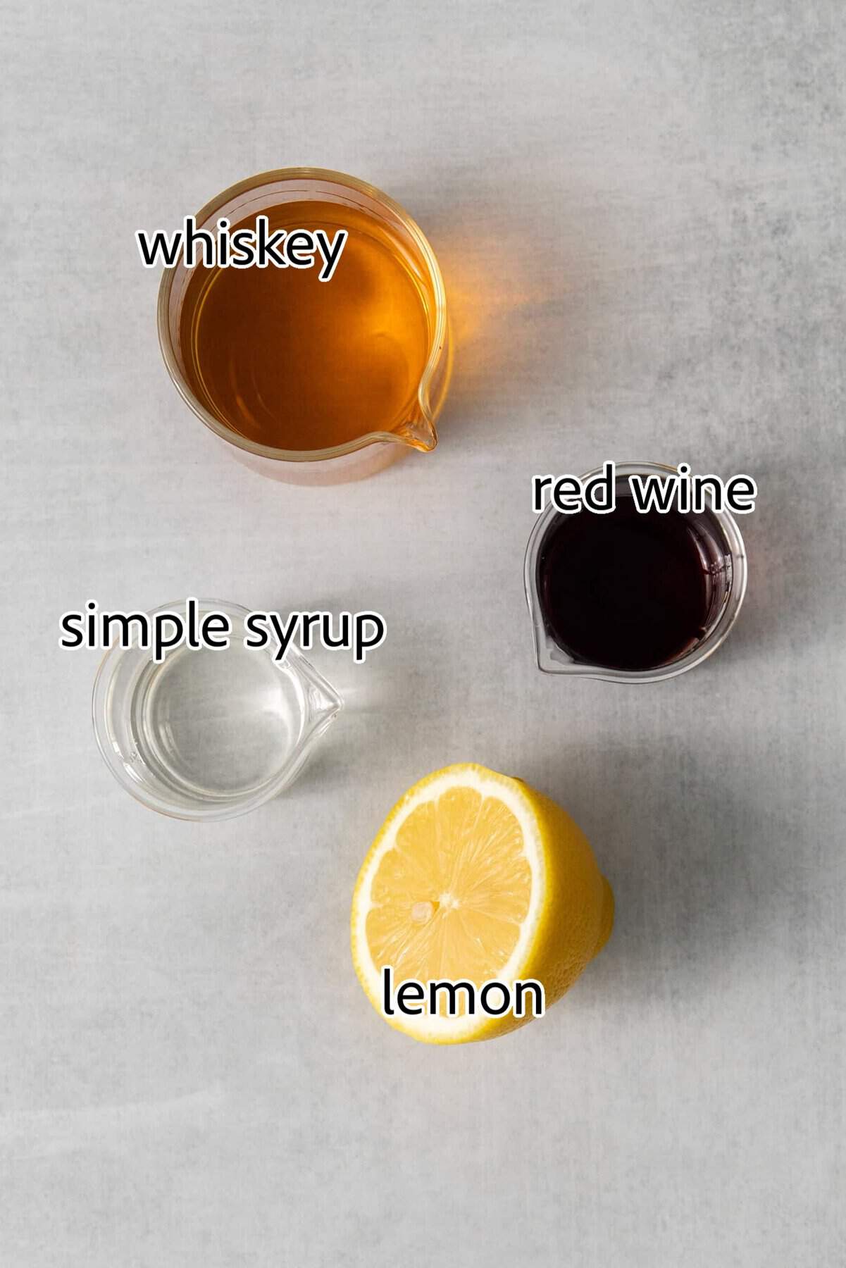This New York Sour is made with whiskey, freshly squeezed lemon juice, simple syrup, and fruity red wine. Perfectly sweet & tart. ingredients needed for new york sours