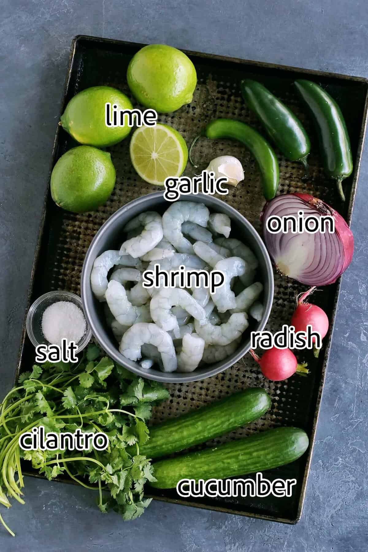 With just the right amount of heat, this Easy Shrimp Aguachile features shrimp marinated in lime juice and then tossed in a spicy marinade. ingredients needed for aquachile