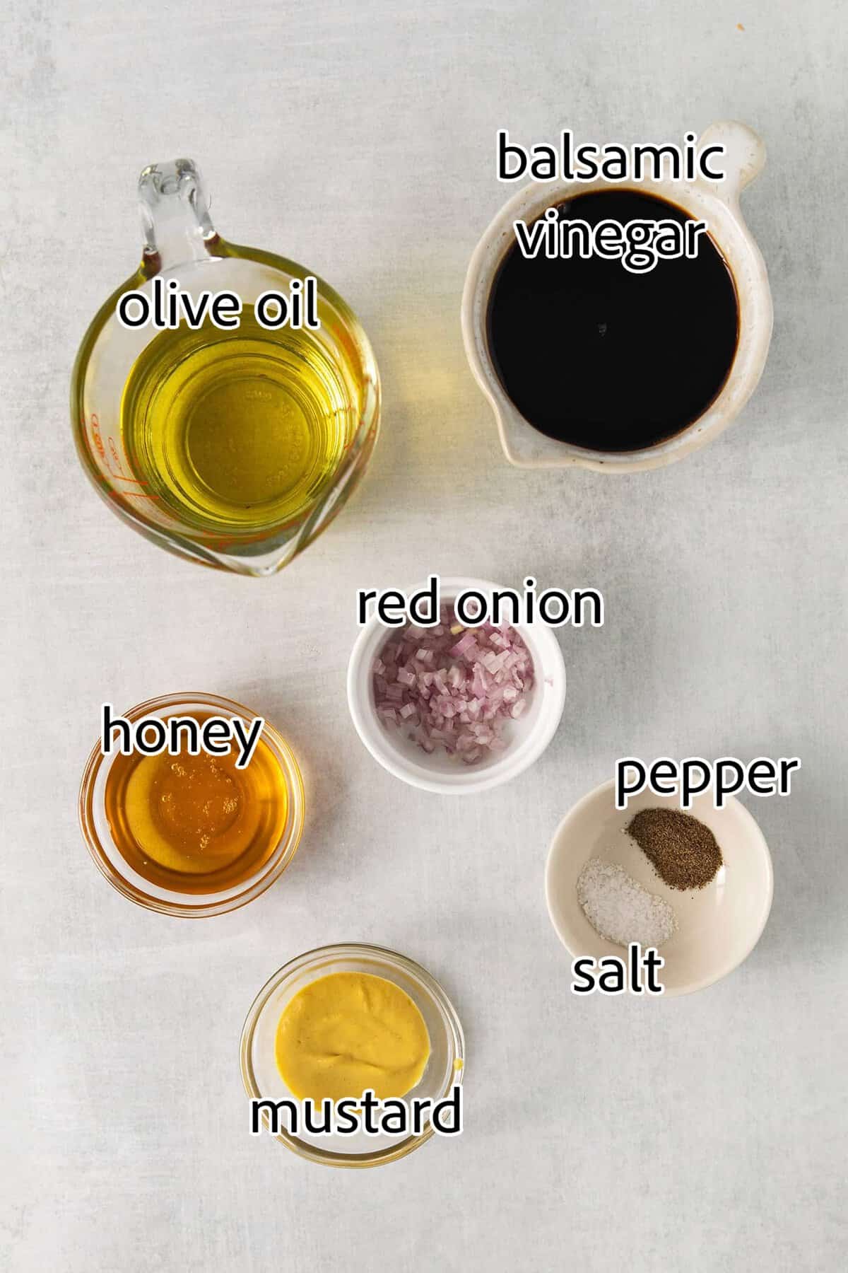 ingredients needed for balsamic vinaigrette