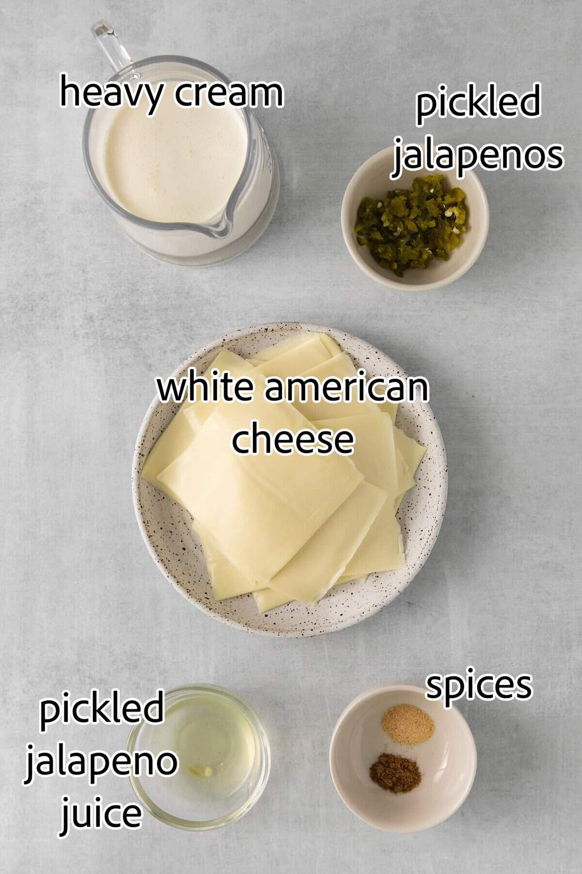 Smooth and creamy with just the right amount of heat, this Homemade Queso Blanco is made with just 5 ingredients! Quick & easy! ingredients needed for queso blanco