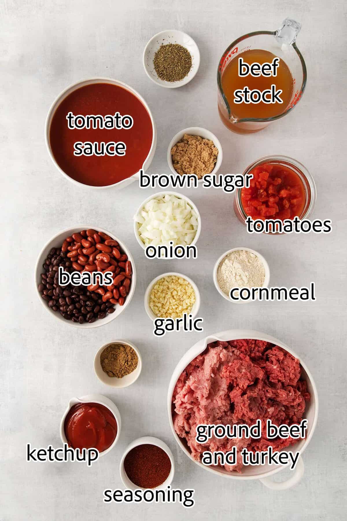 This Slow Cooker Chili recipe has been in my family for years! It's an easy, homemade chili cooked in the crockpot & packed with flavor. ingredients needed for slow cooker chili