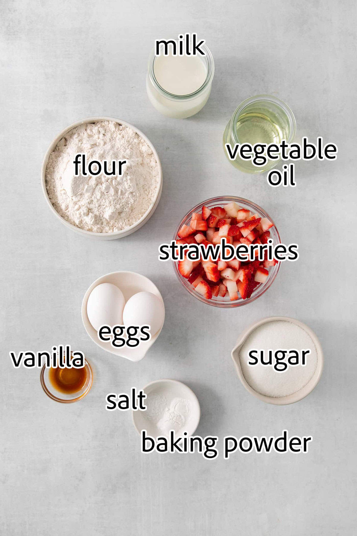 Vibrantly pink Strawberry Cupcakes will dress up your Mother's Day table - or make them anytime for a special strawberry treat. ingredients needed for strawberry cupcakes