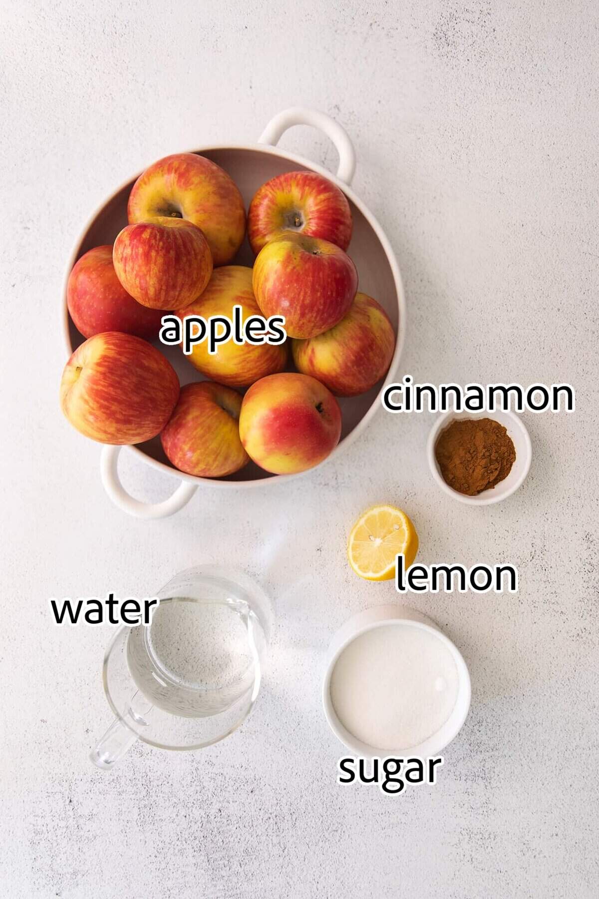 This easy homemade applesauce recipe can be made smooth or chunky, with simple refrigerator storage or canning for long-term pantry storage! ingredients needed for homemade applesauce