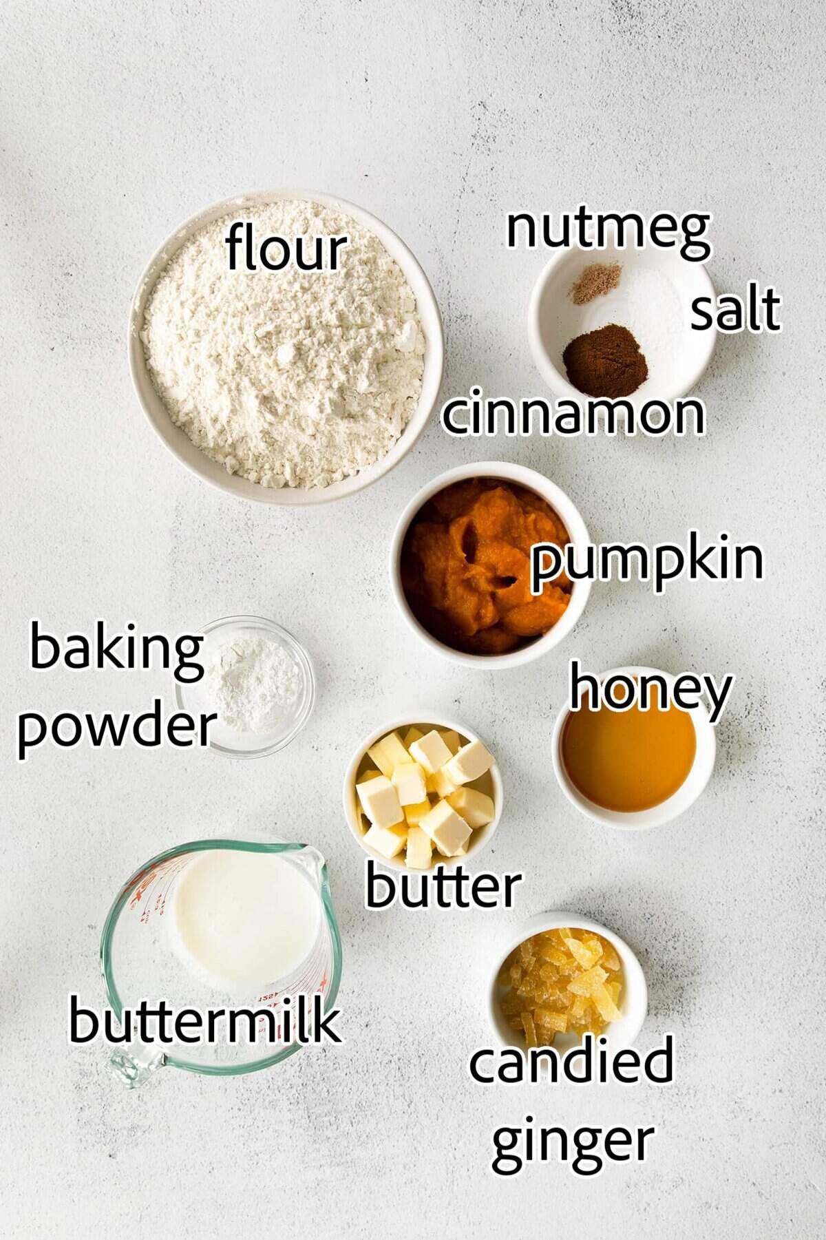 ingredients needed for pumpkin biscuits