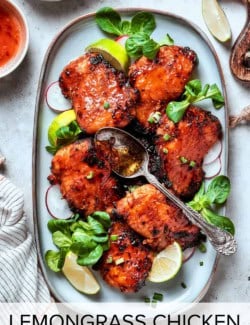 Pinterest image for Lemongrass Chicken recipe