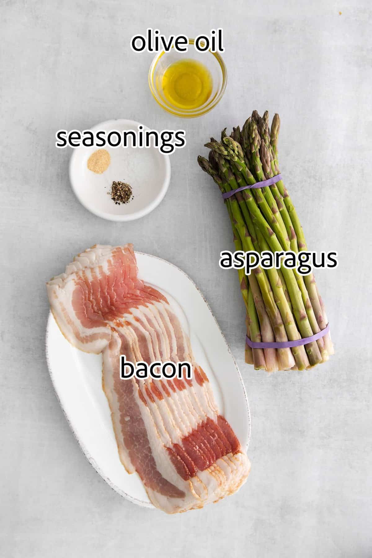 ingredients needed for air fryer bacon wrapped asparagus