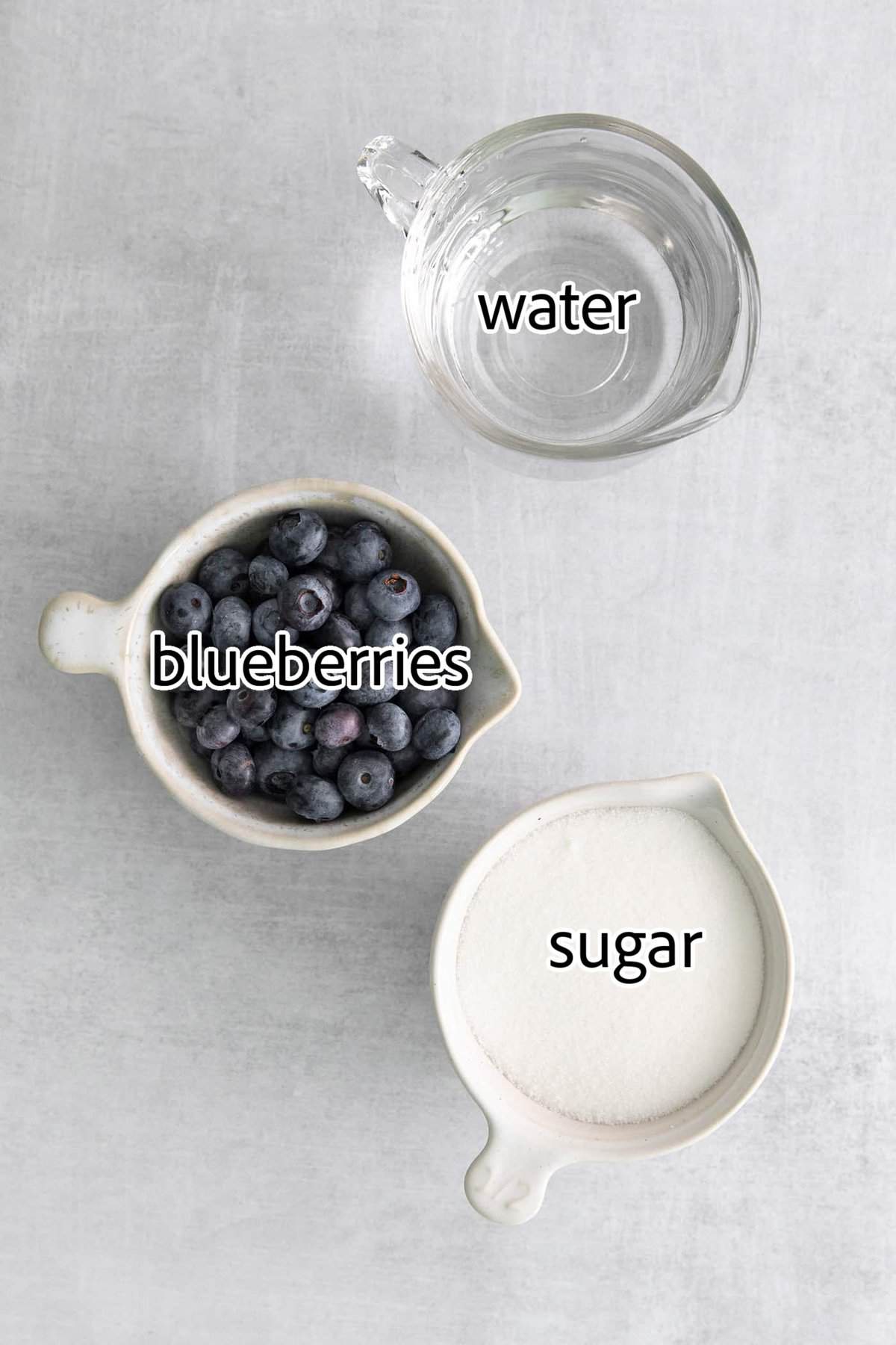 Made with flavored simple syrup, this Blueberry Margarita is just the fruity cocktail for summer. Sweet but tart and super refreshing! ingredients needed for blueberry syrup
