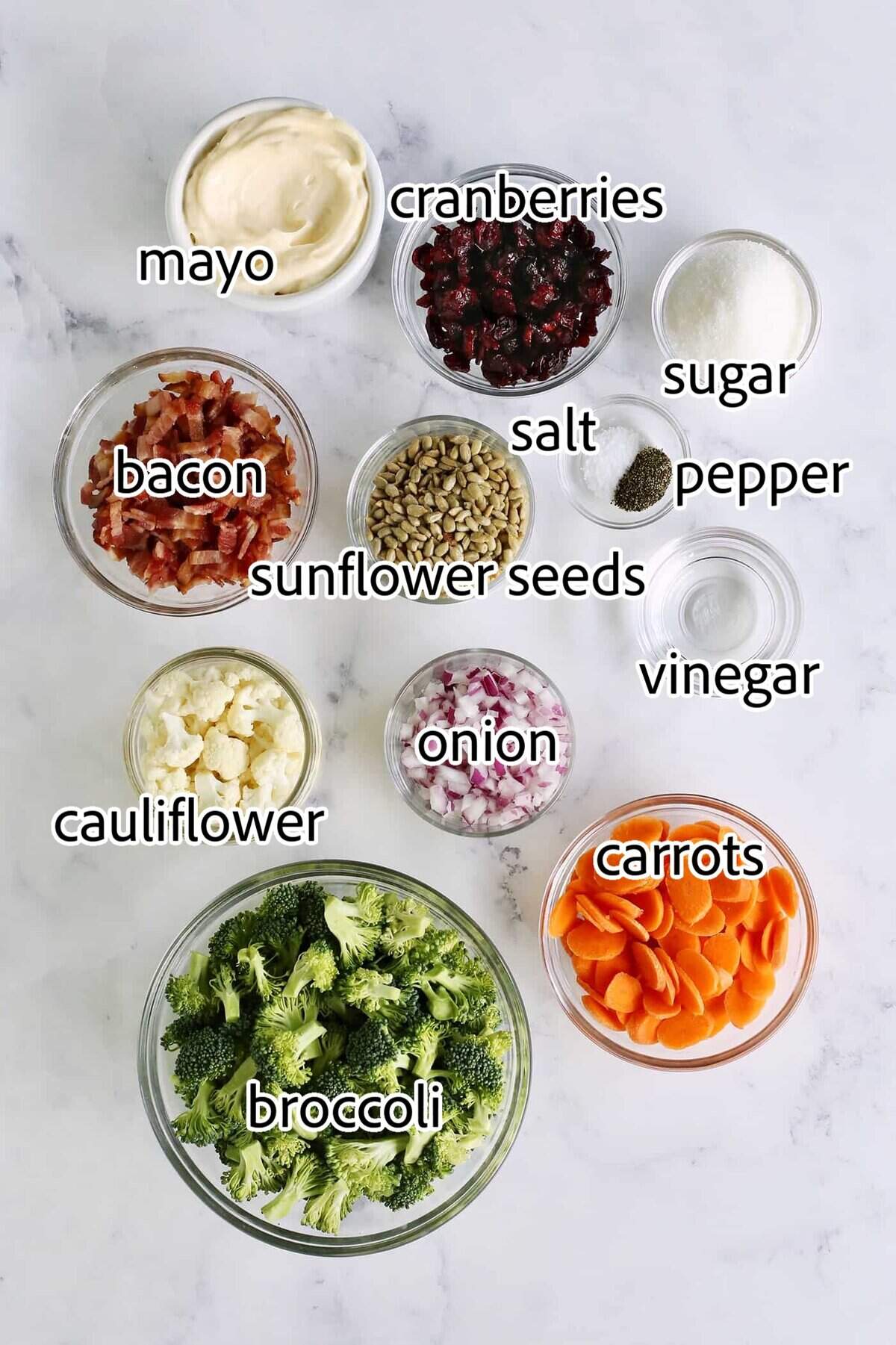 ingredients needed for broccoli salad