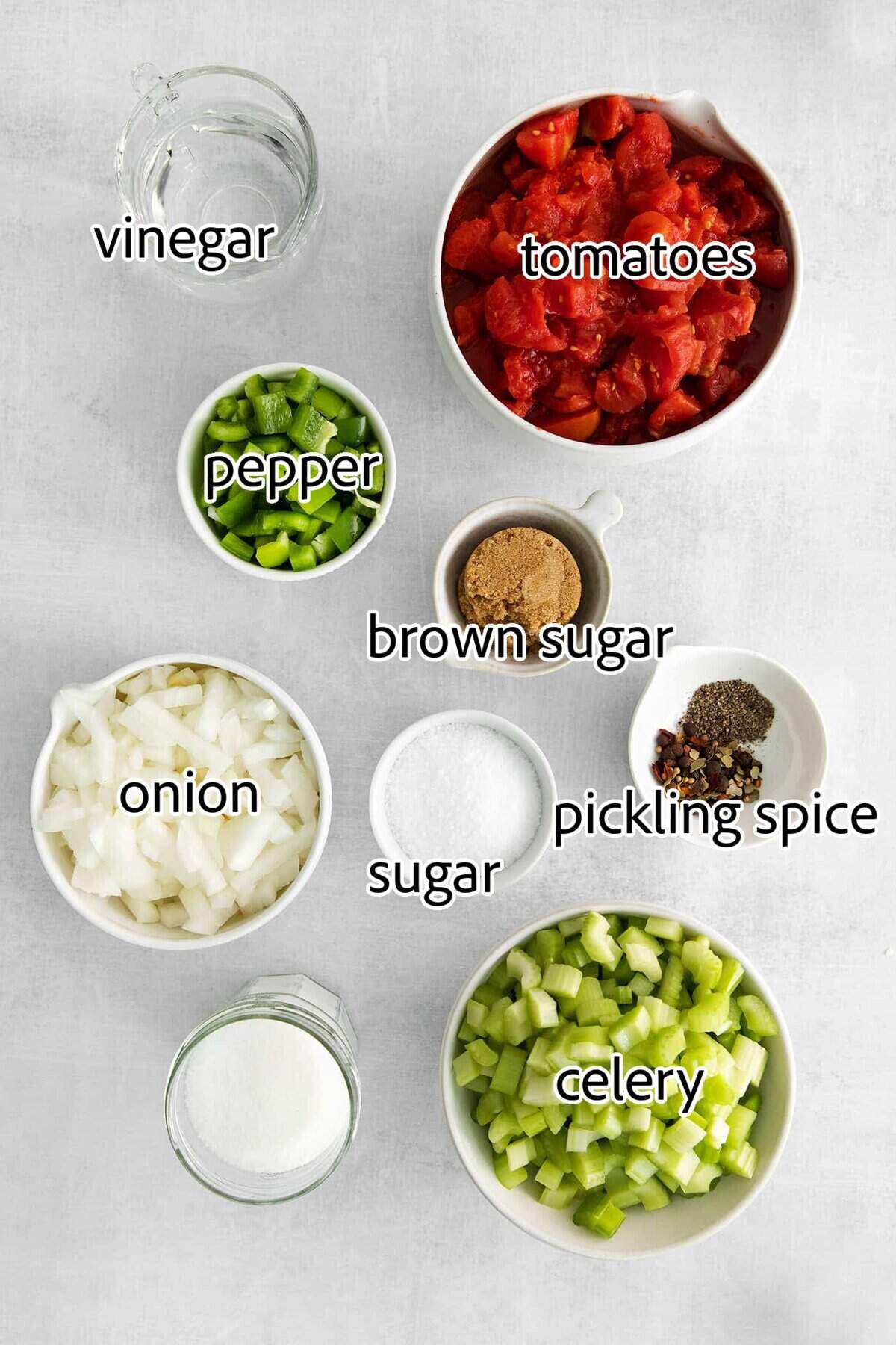 Made with juicy tomatoes, celery, onion, and green pepper these Chili Stewed Tomatoes make a mouthwatering side dish. ingredients needed for chili stewed tomatoes