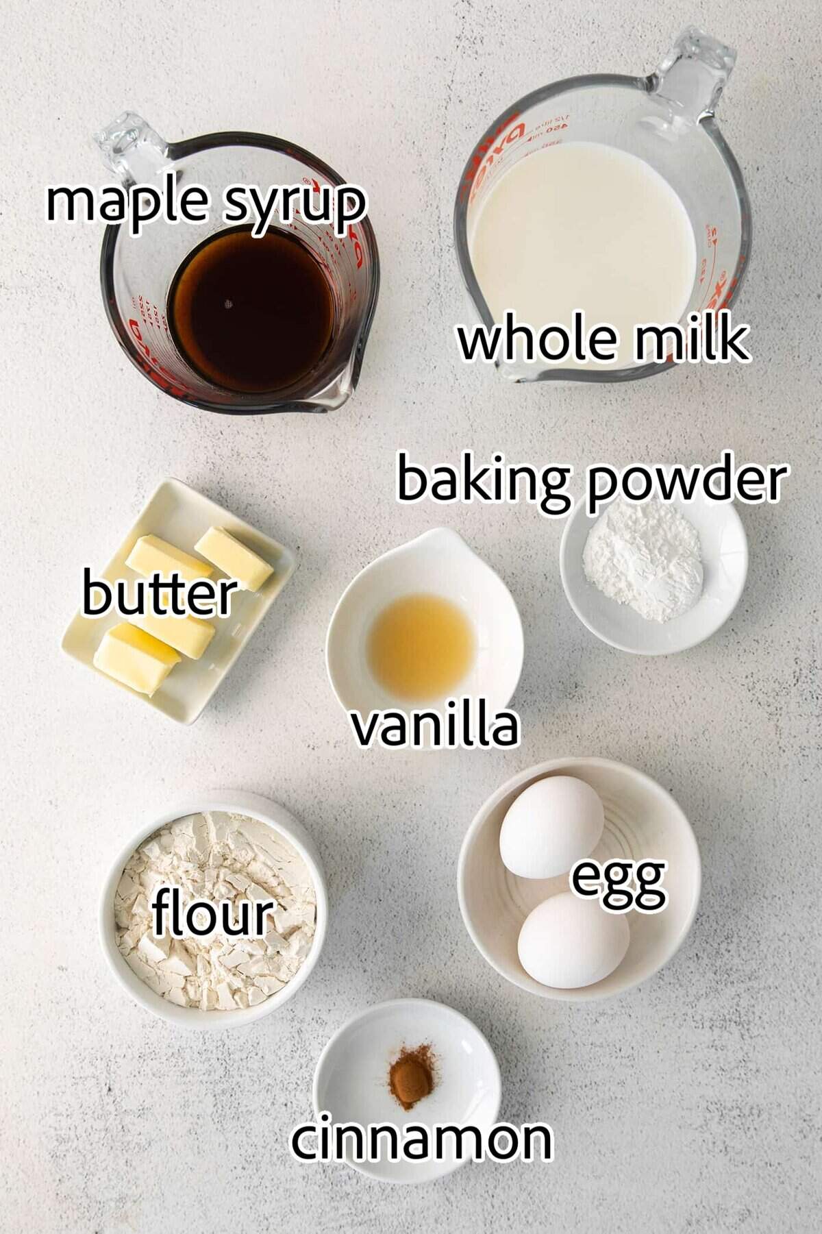 ingredients needed for classic waffles