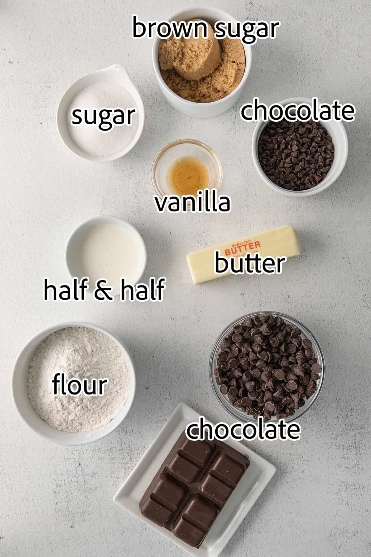 ingredients needed for cookie dough truffles