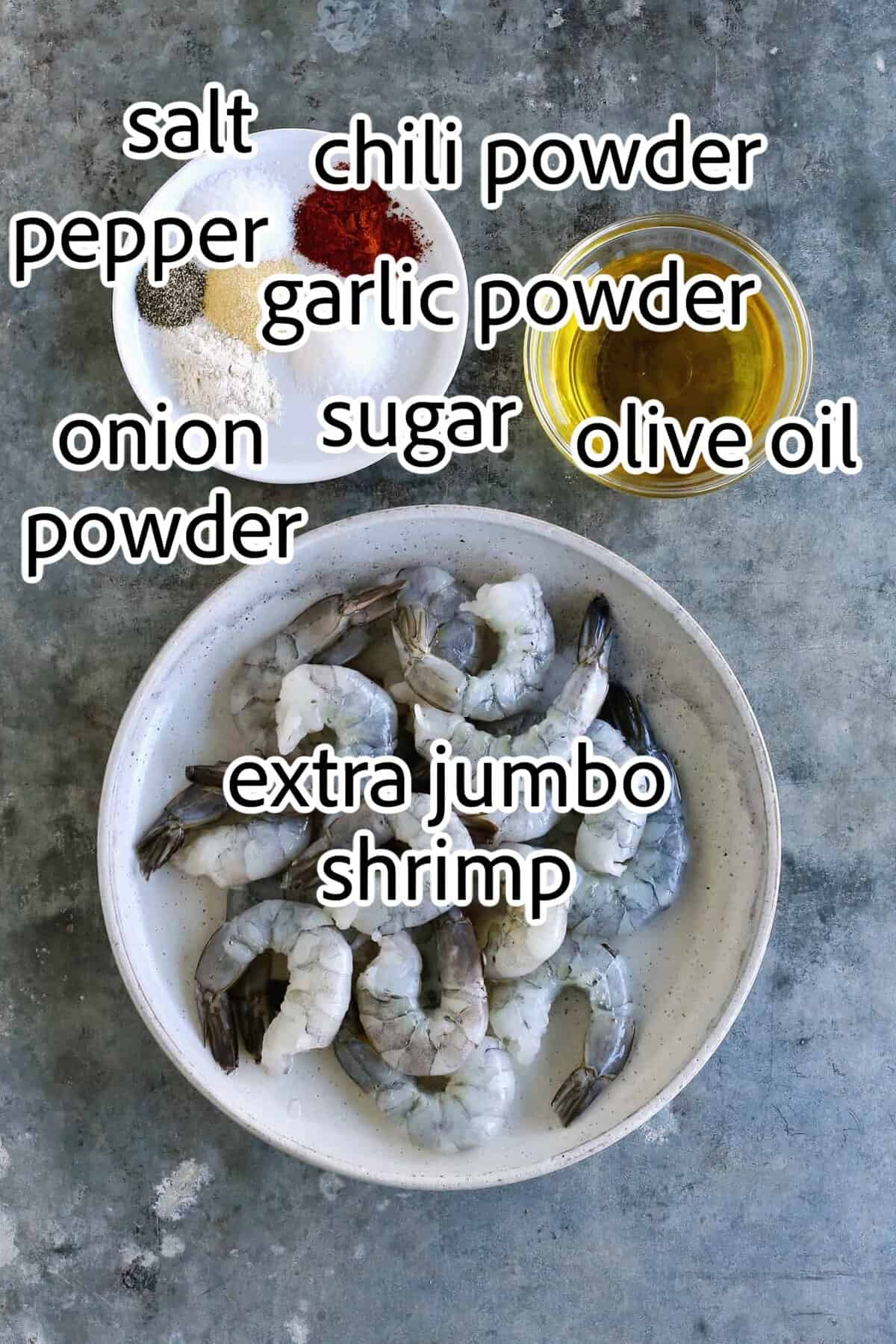 Tossed with olive oil and a few spices, this easy shrimp cocktail is perfectly flavored and grilled until just charred. So good! ingredients needed for grilled shrimp cocktail