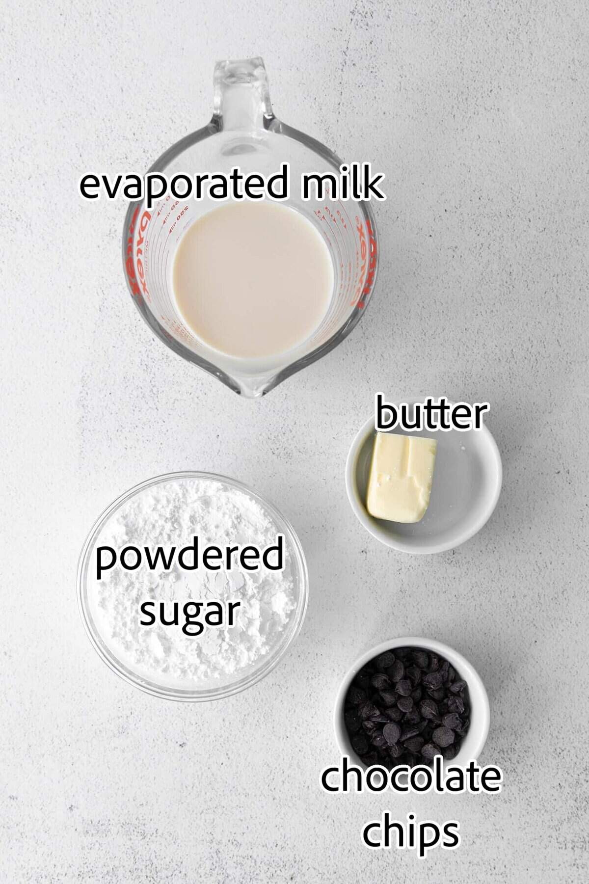 ingredients needed for hot fudge sauce