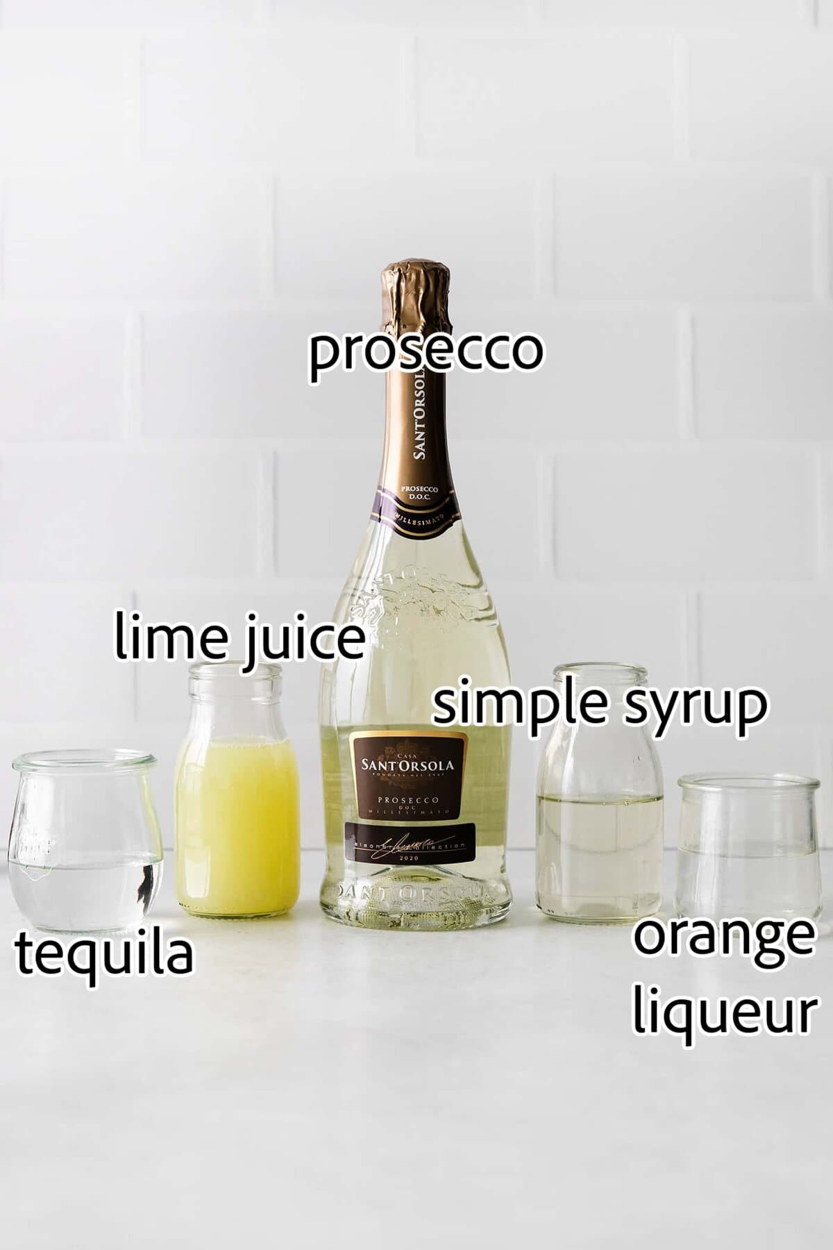 ingredients needed for prosecco margaritas