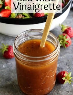 Pinterest image for Red Wine Vinaigrette recipe
