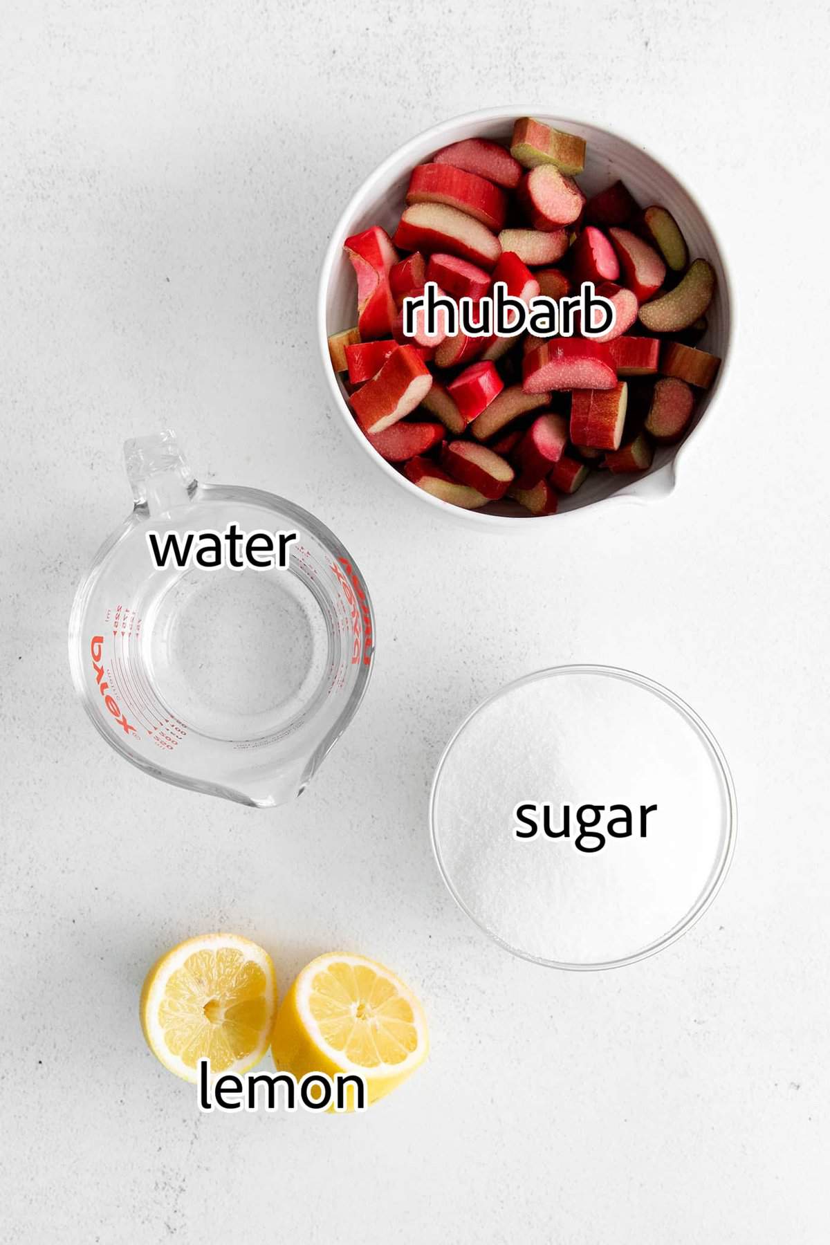 With a sweet-tart flavor, Ruby Rhubarb Syrup is just the thing for the best cocktails and mocktails, not to mention as a topping for pancakes and desserts! ingredients needed for rhubarb syrup