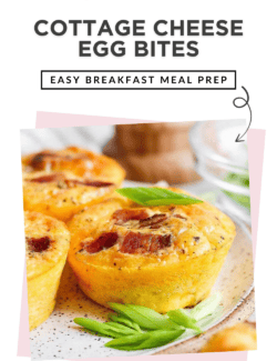 Pinterest image for Cottage Cheese Egg Bites Recipe