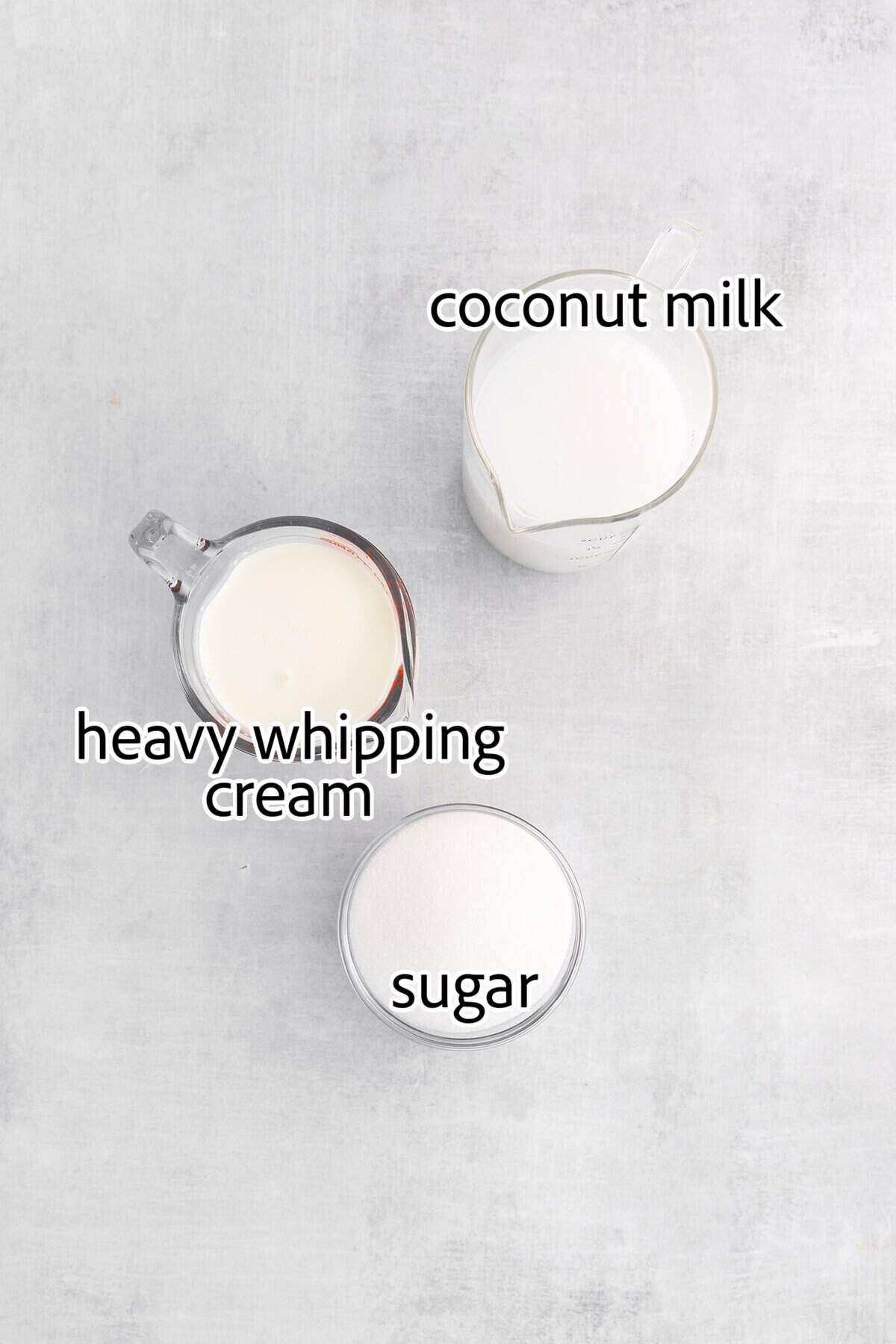 Ultra creamy homemade Coconut Ice Cream is pure summertime fun! You only need 3 simple ingredients to whip up this easy recipe. ingredients needed for coconut ice cream