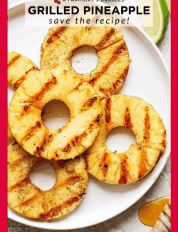 Pinterest image for grilled pineapple
