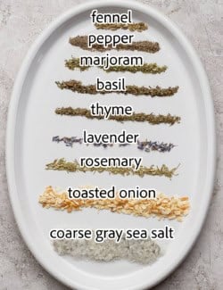 ingredients needed to make A Farmgirl's Dabbles' signature steak seasoning recipe