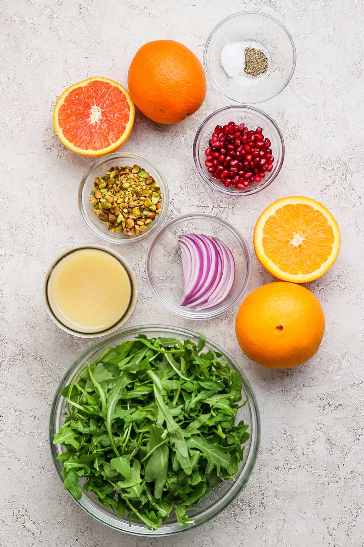 ingredients to make a fresh citrus salad